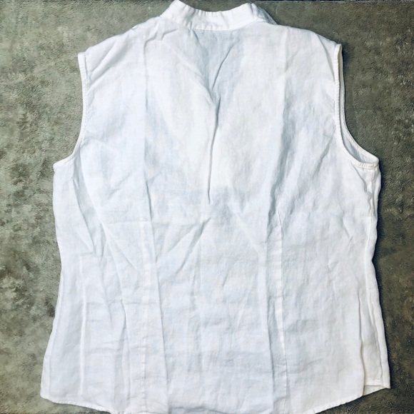 Style&Co, White Linen Blouse. Sz 16 - Picture 3 of 4